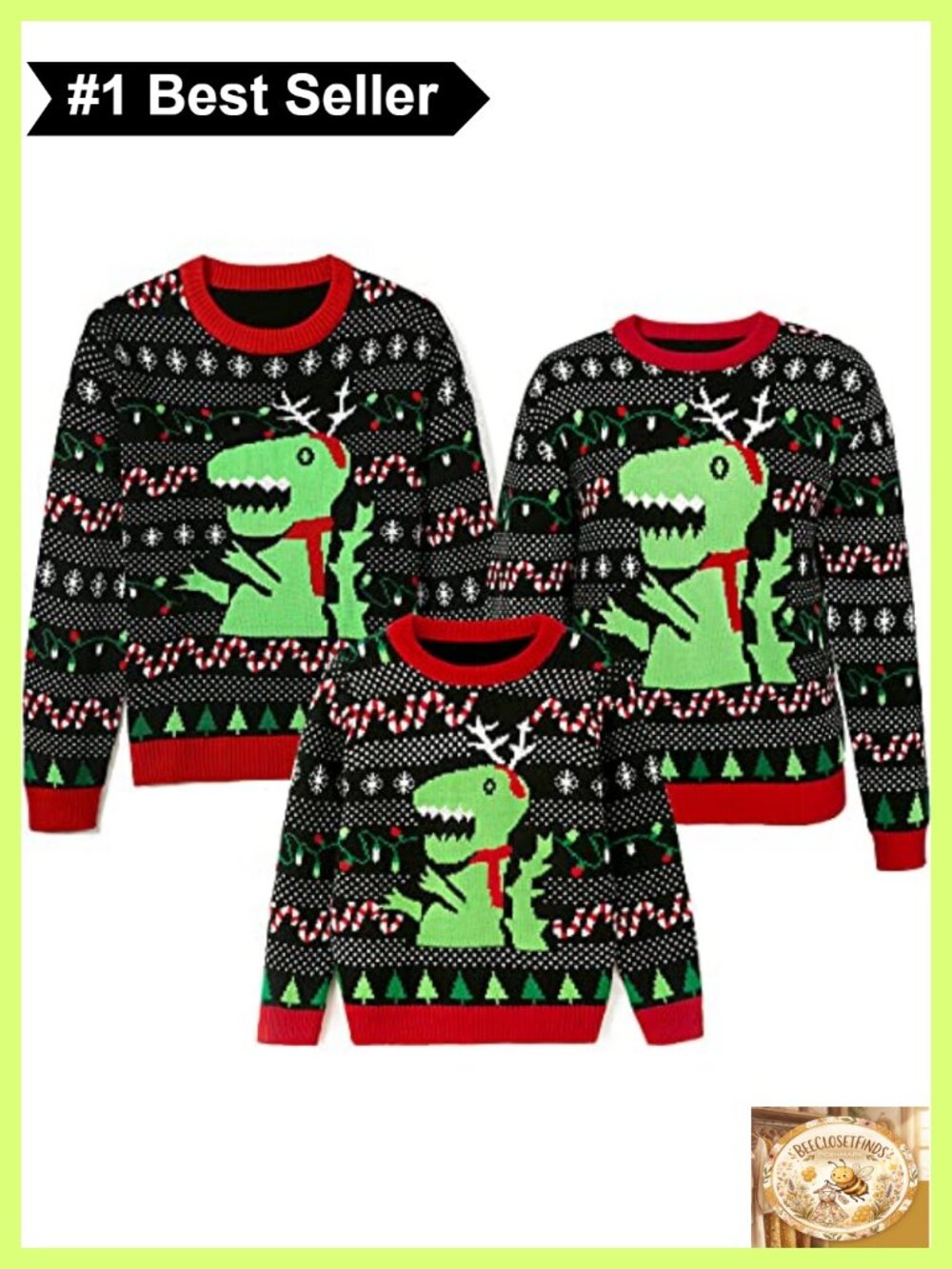 Kids Ugly Christmas Sweater Pullover 100% Acrylic Knitted Holiday Party
